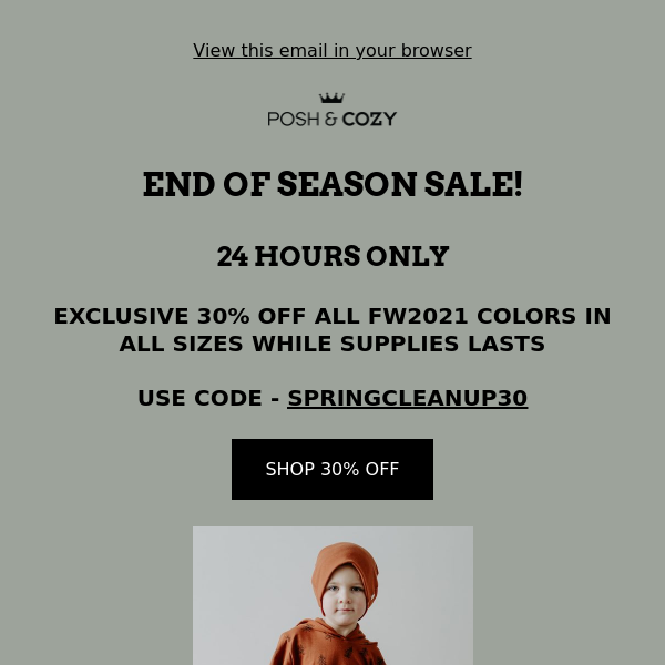 It's our END OF SEASON sale! 🌿