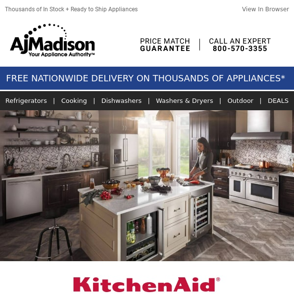 KitchenAid now at AjMadison!