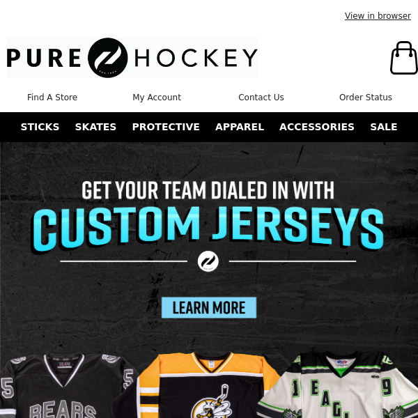 Look Your Best On and Off The Ice! Contact Us To Start Your Custom Team Jersey Order Today!