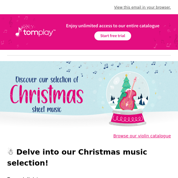 🎻 New sheet music: Discover more Christmas pieces! ☃️