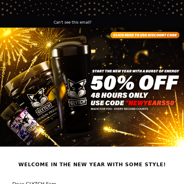 💥 New Year's Special: 50% OFF for 48 HOURS ONLY 🎊