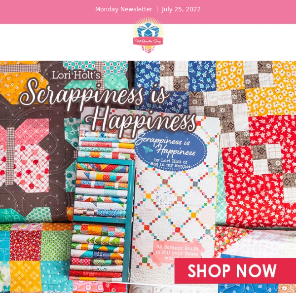 Happiness is a basket of scraps at the end of a quilt! - Fat Quarter Shop