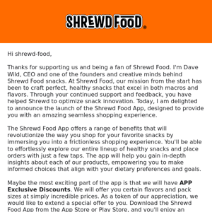 Introducing the Shrewd Food App - Enhance Your Snack Shopping Experience!