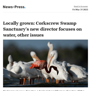 News alert: Locally grown: Corkscrew Swamp Sanctuary's new director focuses on water issues