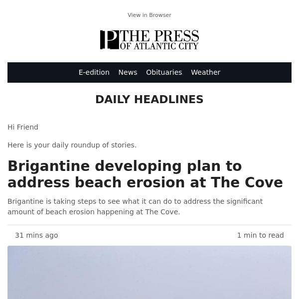 Brigantine developing plan to address beach erosion at The Cove