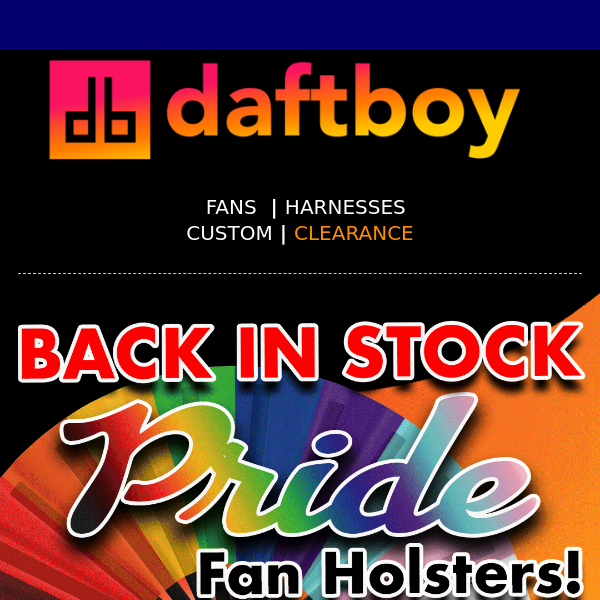 ❤️🏳️‍🌈 PRIDE HOLSTERS BACK IN STOCK!