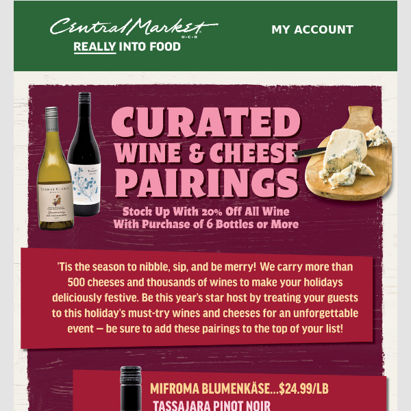 Our Favorite Wine & Cheese Pairings Of The Season Are Here! 🍷🧀