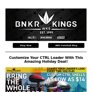 Get 65% Off CTRL Shells at Bunkerkings!