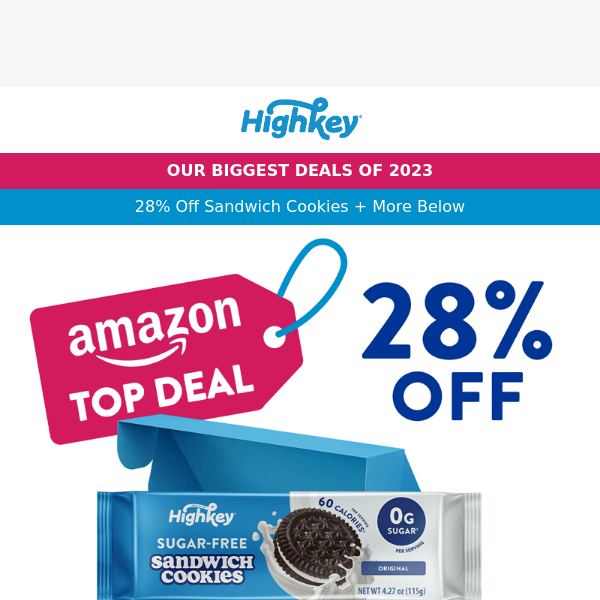 Save up to 30% with HighKey + Amazon Top Deal Sale! ⚡