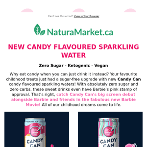 🍬 Barbie Approved Zero Sugar Sparkling Water from Candy Can (or Ken?) 🍭