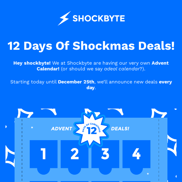 12 Days Of Shockmas Deals! 🎁🎄