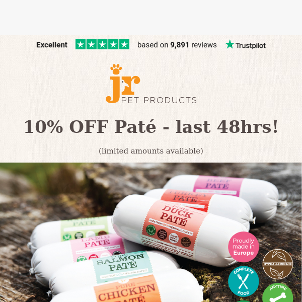 Last 48hrs | 10% Off ALL Paté