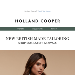 Just Launched: New British Made Tailoring 💚