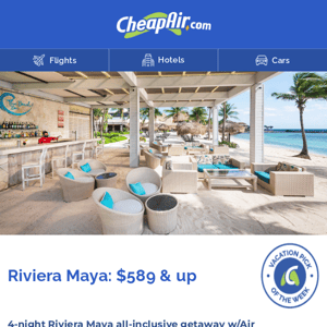 $589+ // Riviera Maya all-inclusive getaway w/Air