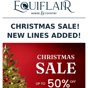 CHRISTMAS SALE - NEW LINES ADDED!