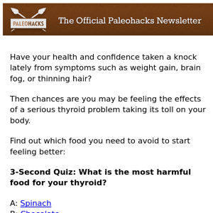 the WORST food for your thyroid