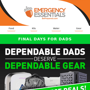 Final Days for Dads!