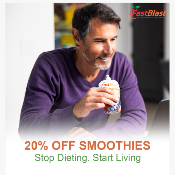 20% off the game-changing diet smoothie