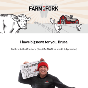 Big news and a thank you gift, Farm 2 Fork!