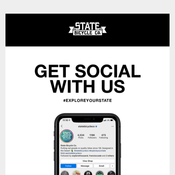 Get Social With Us #ExploreYourState