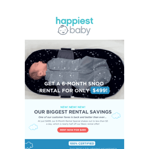 🆕 Get a 6-Month SNOO Rental for Only $83/Month! 🆕