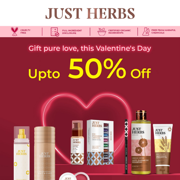 Just Herbs Still looking out for perfect Valentine's Day gift?