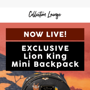 Hakuna matata your way to this NEW Exclusive Lion King backpack!