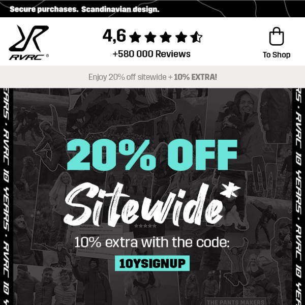 20% off sitewide + 10% EXTRA FOR NEW SUBSCRIBERS🎉