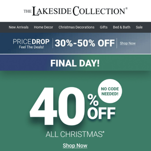 Making Your Sunday Merry And Bright | 40% Off Christmas Ends Today!