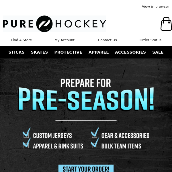 Pure Hockey, Prepare For Pre-Season With Pure Hockey Team Sales 👕 Your Source For Custom Team Gear!