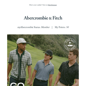 Just launched: The A&F Golf Shop