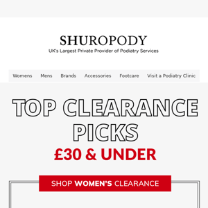 Top Clearance Picks: £30 and under
