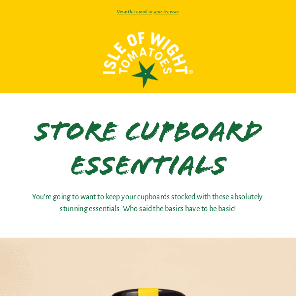 ⚠️ Store Cupboard Essentials