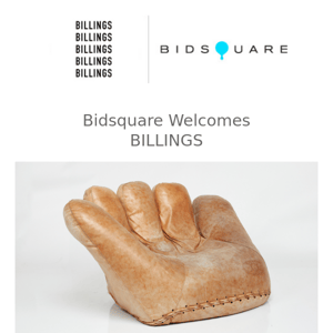 Bidsquare Welcomes BILLINGS with Spring 2023 Modern Art + Design