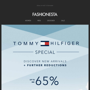 New In: Tommy Hilfiger & further reductions up to -65%