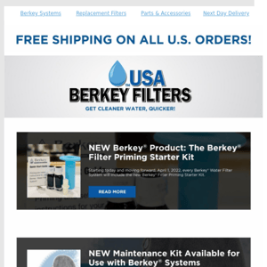 All About Our Berkey Kits!   💙