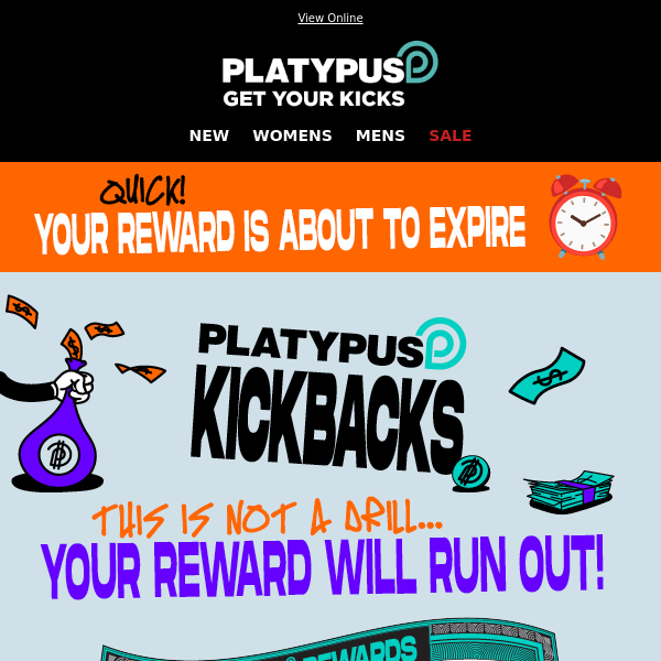 Your $20 reward has ALMOST expired! 😱