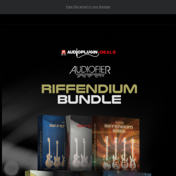 🔥 Insane Deal: 83% Off Audiofier Riffendium Total Bundle - Save $495!