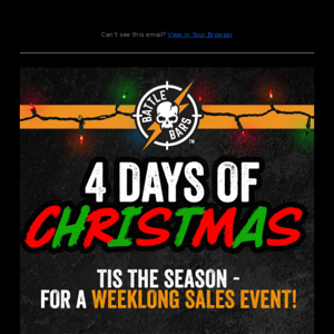 4 Days Of Christmas Sales - Day 1