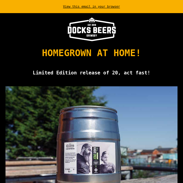 Homegrown now in Limited Release Mini Casks!