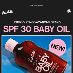 NEW! Baby Oil SPF 30