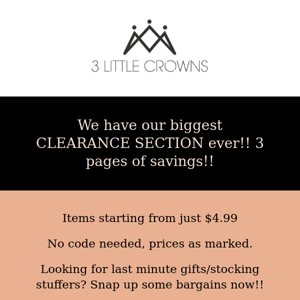 Our biggest ever CLEARANCE!