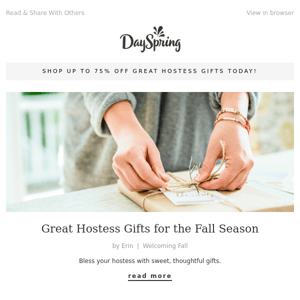 Great Hostess Gifts for the Fall Season