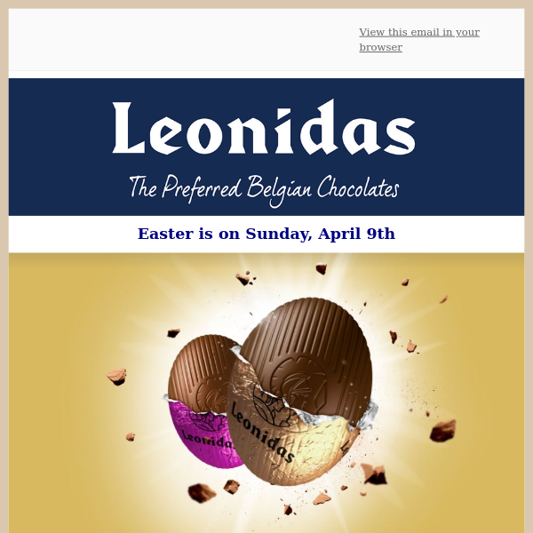 Get Ready for the Easter Egg Hunt with Leonidas chocolates