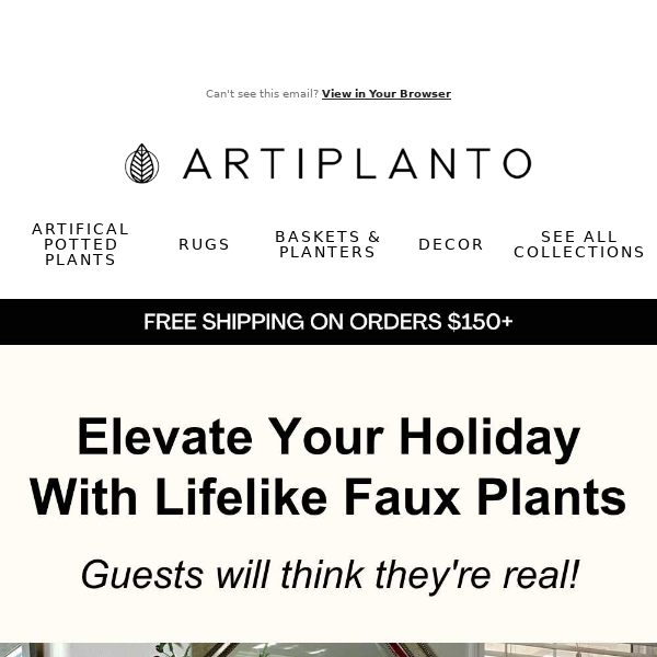 Holiday Hosting Made Easy With Faux Plants Artiplanto🌿