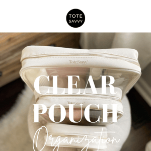 The Clear Pouches You Need 🤍