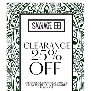 REMAIN CALM: clearance sale starts now