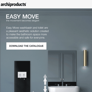 Height-adjustable WC and washbasin: Easy Move by OLI