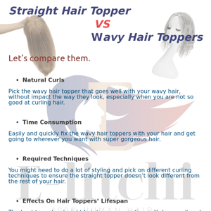 Straight or Wavy Hair Topper? Make Hair Easy & Fuller