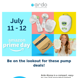 Amazon Prime Day is tomorrow! Save 20% on Ardo Breast Pumps!